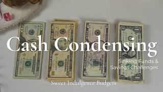 Cash Condensing My Sinking Funds & Savings Challenges | Low Income Budgeting💰