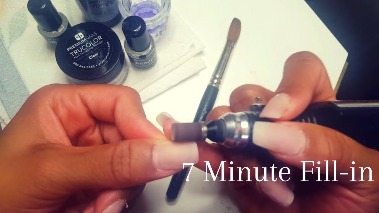 7Minute Acrylic Fillin w/ Premium Nails TRUCOLOR Nail Sculpting