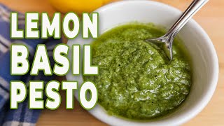 Homemade Lemon Basil Pesto The Daily Meal