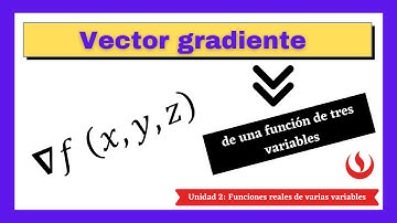UNIDAD 2: Vector gradiente de una función de varias variables