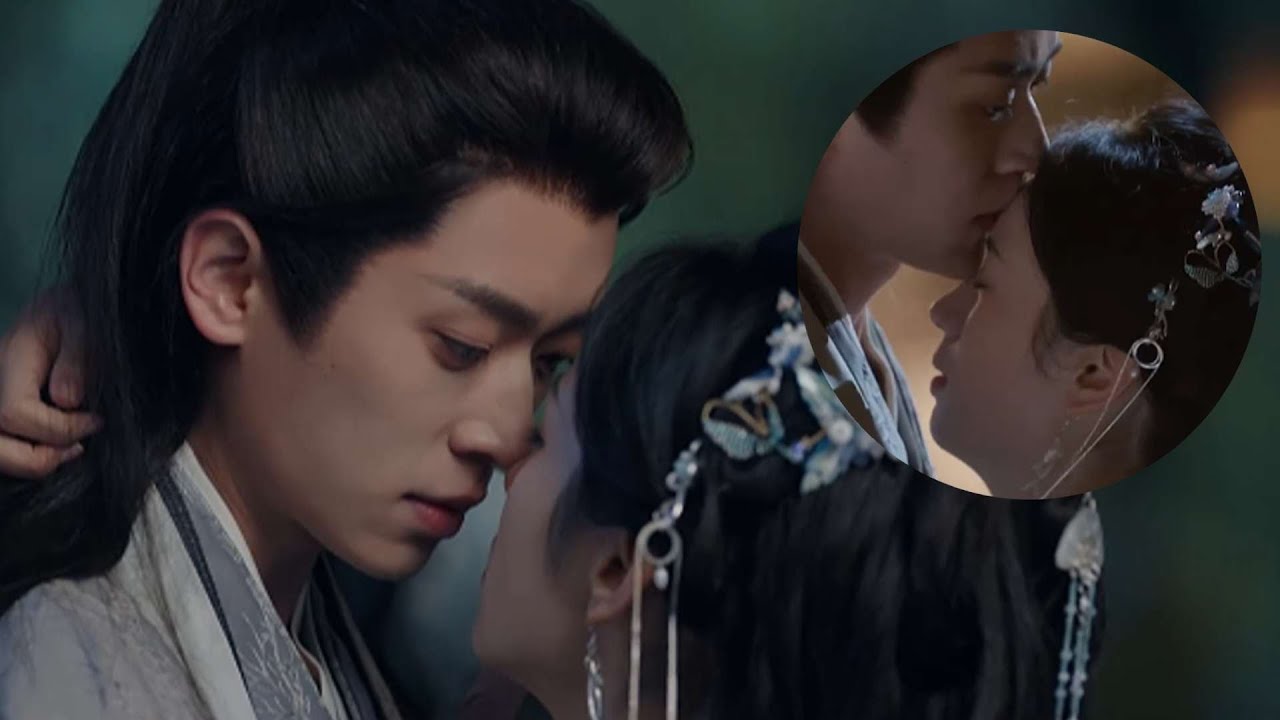 На мосту любви Хэ Янь обнимает Сяо Цзюэ, его поцелуй заставил её краснеть!