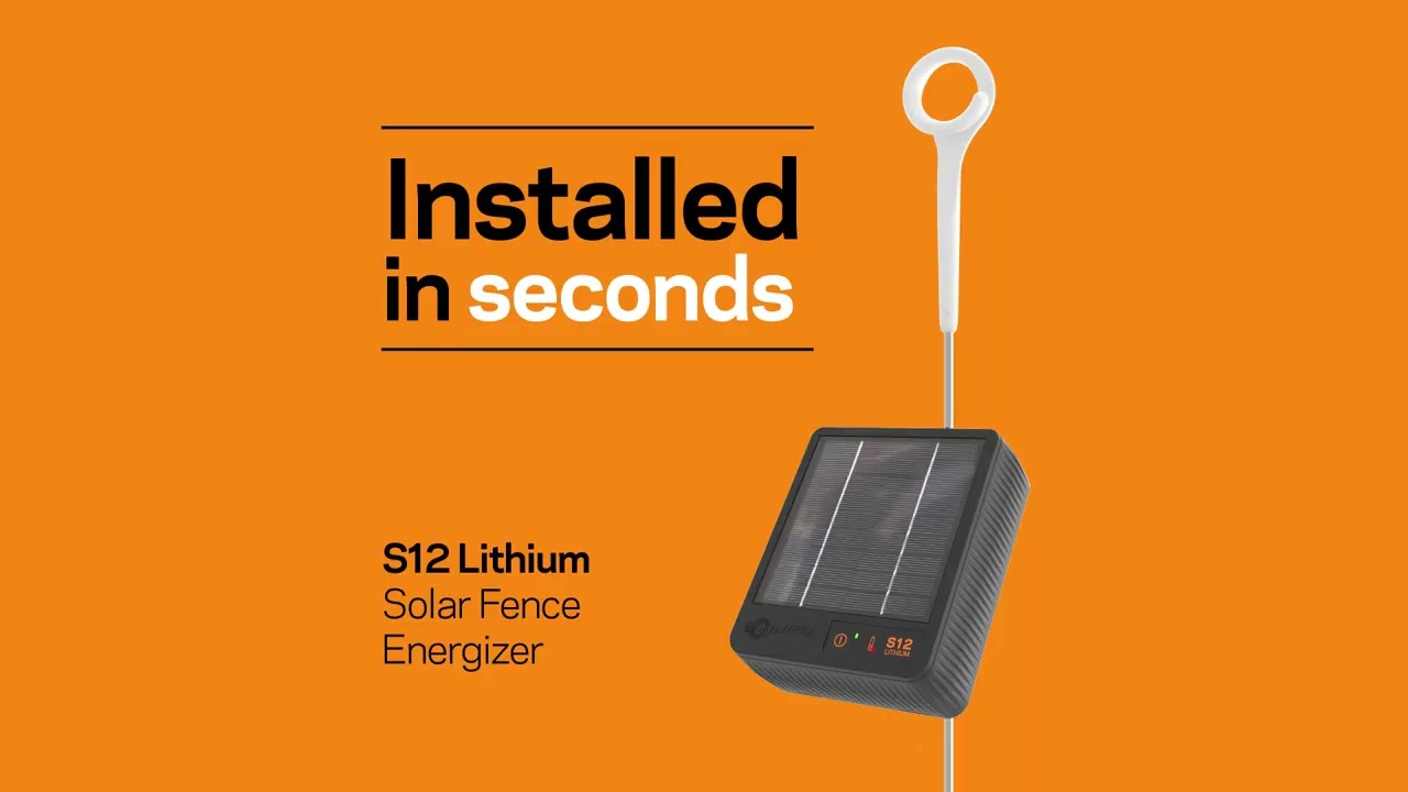 S12 lithium solar fence energizer 