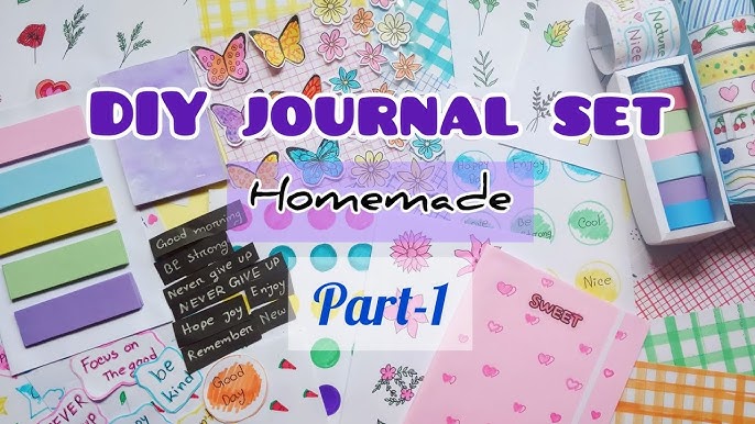 Part-2)DIY Journal Kit at home / Handmade Journal Set Idea  #Journal_Supplies #Journal_Stationary 