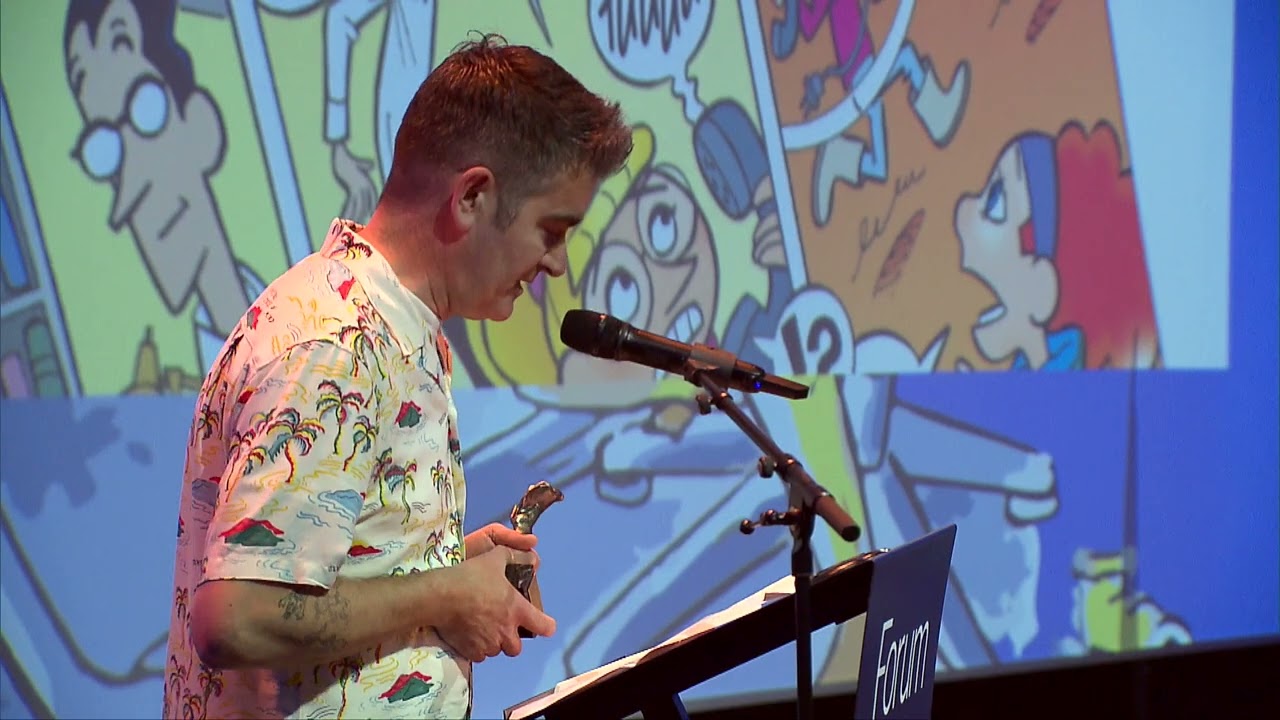 Uitreiking Stripschapprijs aan Wilma van den Bosch