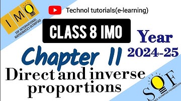 Class 8 IMO | Chapter 11: Direct and Inverse Proportions | Maths Olympiad grade 8 2024-25