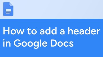 How to add a header in Google Docs