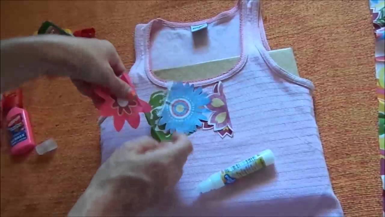 blusas con flores pegadas