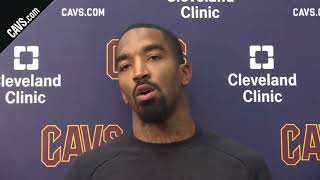 J.R. Smith Praises Kyrie Despite Trade And Talks About Dwyane Wade And Starting Job | Oct 17, 2017