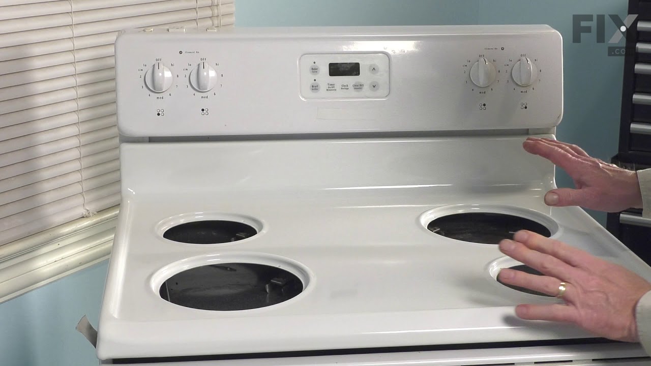 Frigidaire Range Repair - How to Replace the Main Top - YouTube