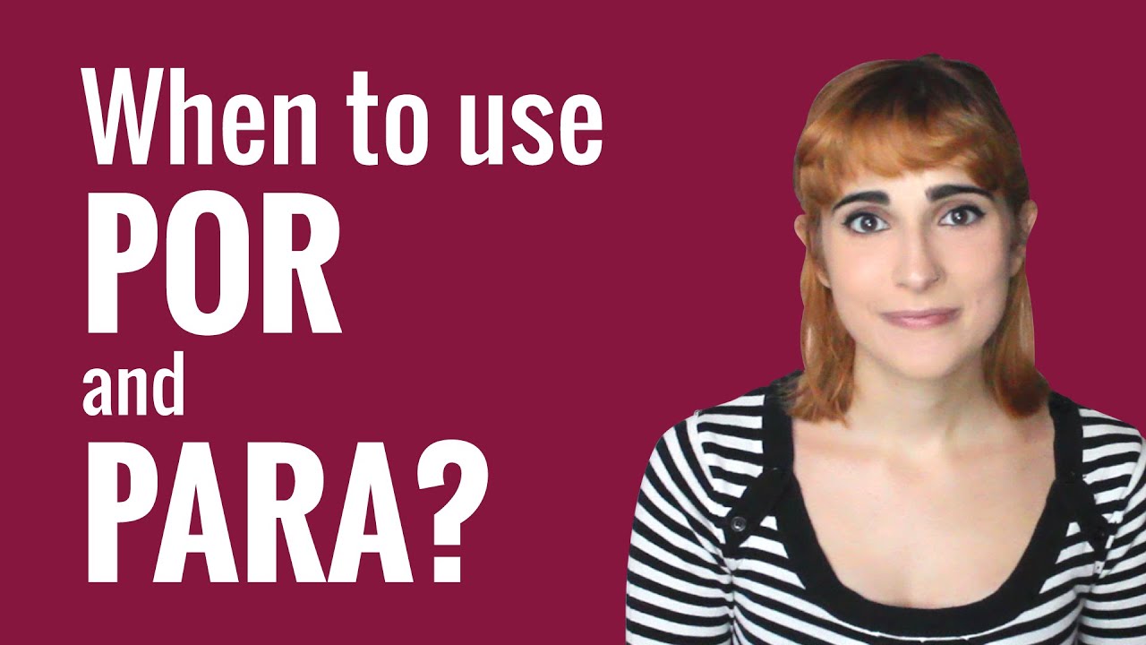 ⁣Spanish Ask a Teacher with Rosa - When to use POR and PARA?