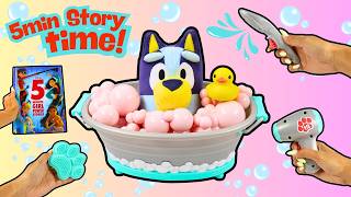 Blueys Bubble Bath Bedtime Routine & Disney Story Time!