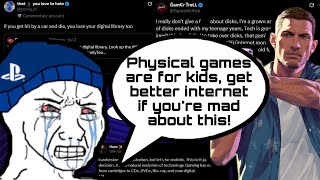 Stop Being Broke! PlayStation Fanboys DESPERATELY Defend Sony Ending Physical Games