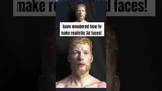 EVER wondered how to make realistic 3d faces! #blender #blender3d #3dsculpting #substancepainter