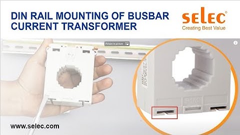 DIN Rail Mounting of Busbar Current Transformers