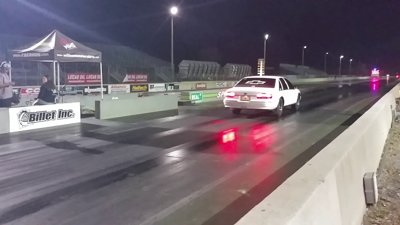 The LT4 Caprice at Orlando Speed World. Third and final run of the night.