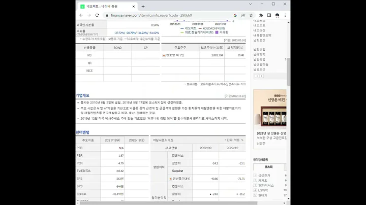290660네오펙트 주가 전망 및 차트 분석