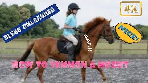 Bless Unleashed How to summon a mount!!