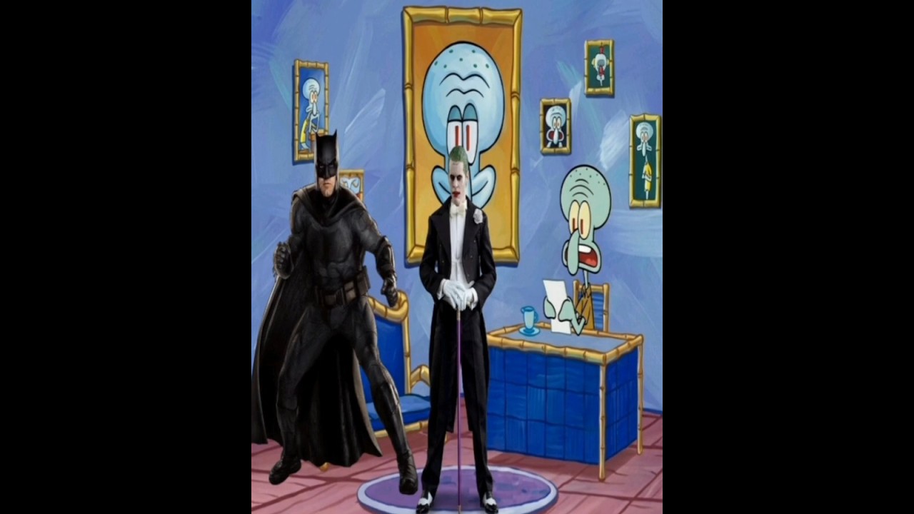 Batman sends Sus Joker Impostor to Jesus on Squidward Chat #shorts #batman #spongebob