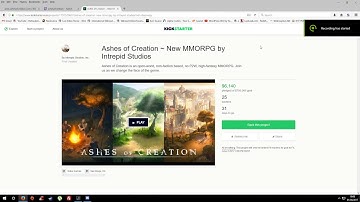 First 6 minutes of Ashes of Creation on Kickstarter