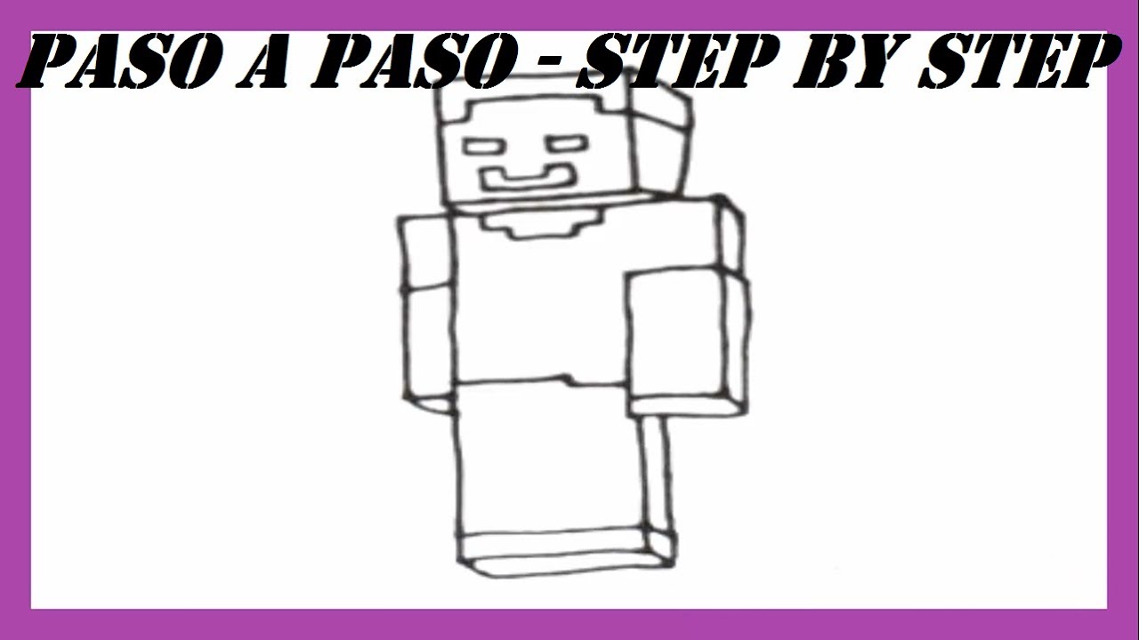 Como Dibujar A Herobrine Paso A Paso L How To Draw Herobrine Step
