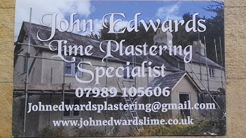 John Edwards Lime Plastering. (Applying cork insulation boards)