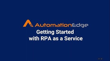 Getting started with AutomationEdge RPA