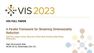 A Parallel Framework for Streaming Dimensionality Reduction - Fast Forward | VIS 2023