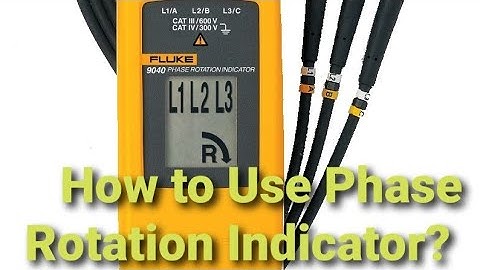 PHASE ROTATION INDICATOR/PHASE SEQUENCE INDICATOR/FLUKE 9040 #fluke