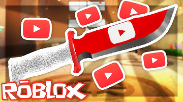 Roblox: Twisted Murderer! How to get free YouTube knife! 100% Real!