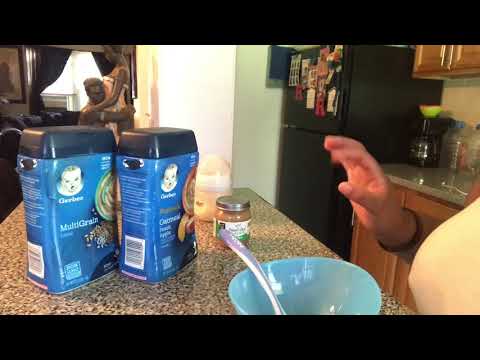 HOW TO MAKE GERBER OATMEAL FOR BABIES