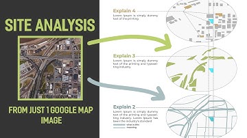Architecture Site Analysis for Presentation - Photoshop Tutorial (Phân hiện trạng tích khu đất)