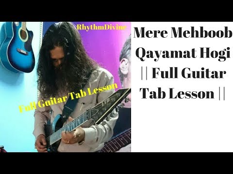 Mere Mehboob Qayamat Hogi Guitar Lesson. || Mr. X In Bombay ||Simple Guitar Lesson