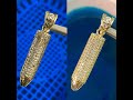 Full Process of Cleaning a Gold Bullet Pendant