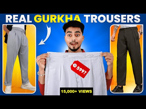 5 Stylish *GURKHA* Trousers under 599 😱 | Every College Guy Needs