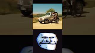 Mr.Bean Race with Jeep on bicycle🔥😎 || Trollface | 🥶Coldest Moments  🥶Short Phonk Tiktoks #short #3