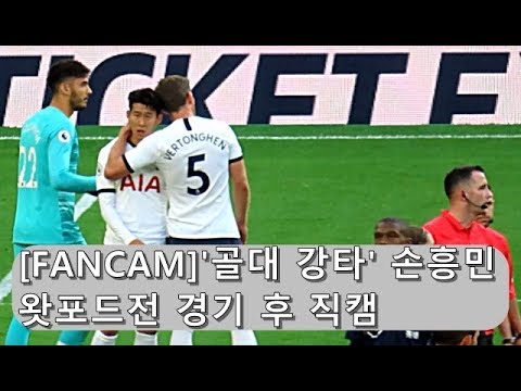 [FANCAM]&amp;#39;골대 강타&amp;#39; 손흥민, 왓포드전 경기 후