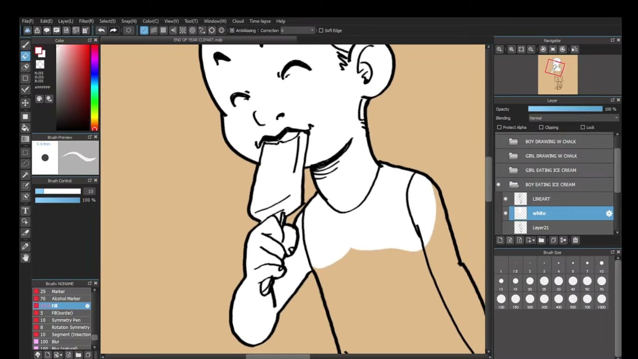 Silent Art Stream! Working on TPT Clipart