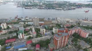 Кратенький обзор центра Владивостока с высоты