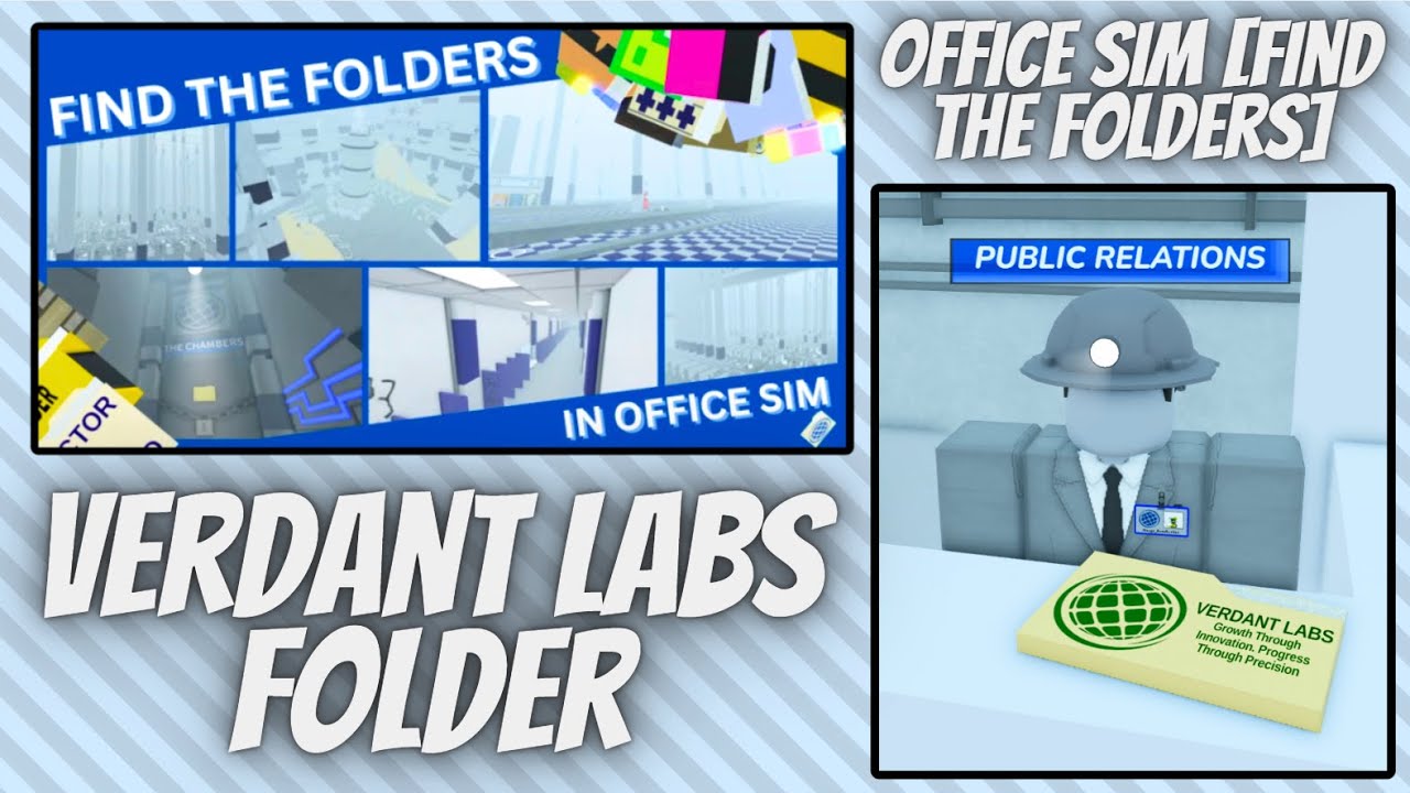 Tutorial: How To Find The Verdant Labs Folder In Office Sim [Find The ...