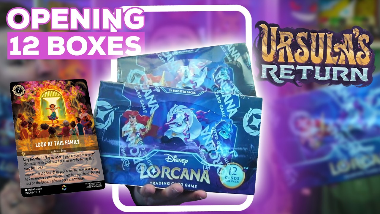 *NEW ENCHANTED RARES!* Opening 12 Disney Lorcana Ursula's Return