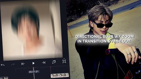 Directional blur W / Zoom in Transition & Fade out tutorial | Sruthi74