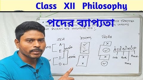 পদের ব্যাপ্যতা //Distribution of term //Hs logic class in bengali