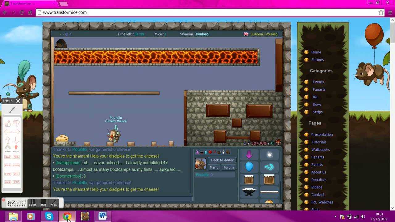 transformice  torturial on how to get cheese! (for beginners)