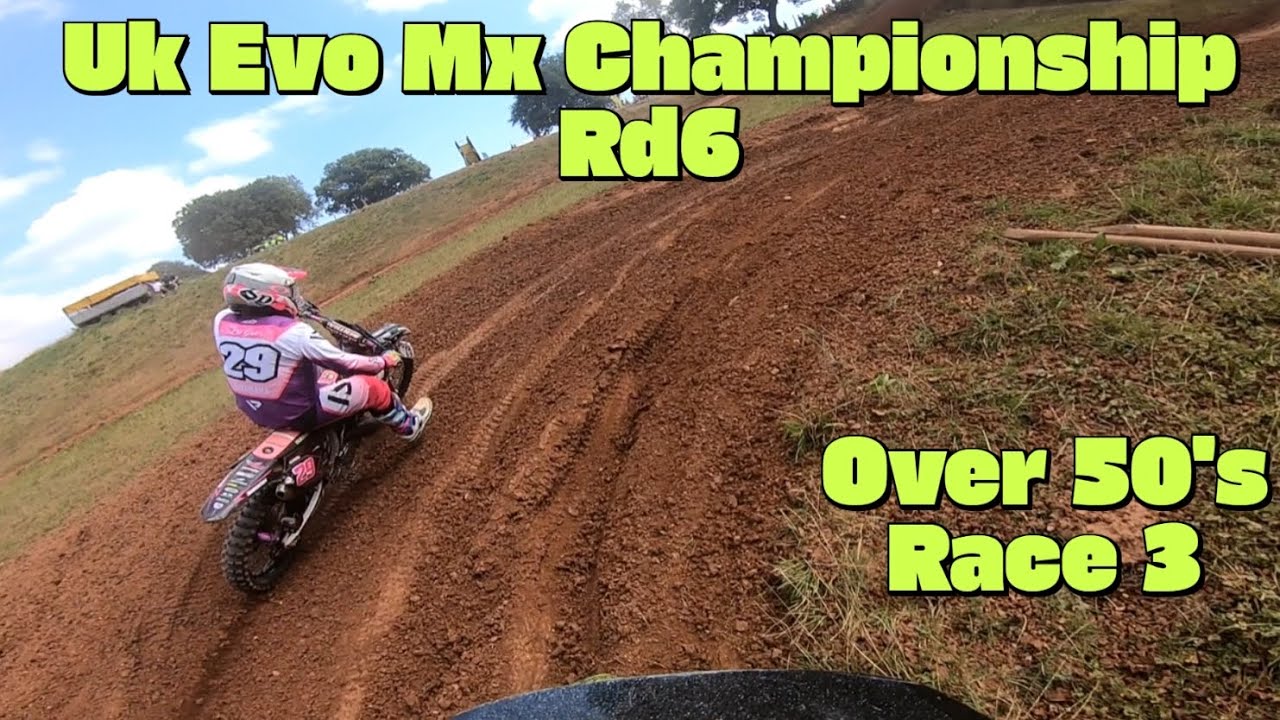 2025 UK EVO Championship. Round 6. Hazley Grange Mx Track. Over 50's Modern 2 Stroke. Race 3