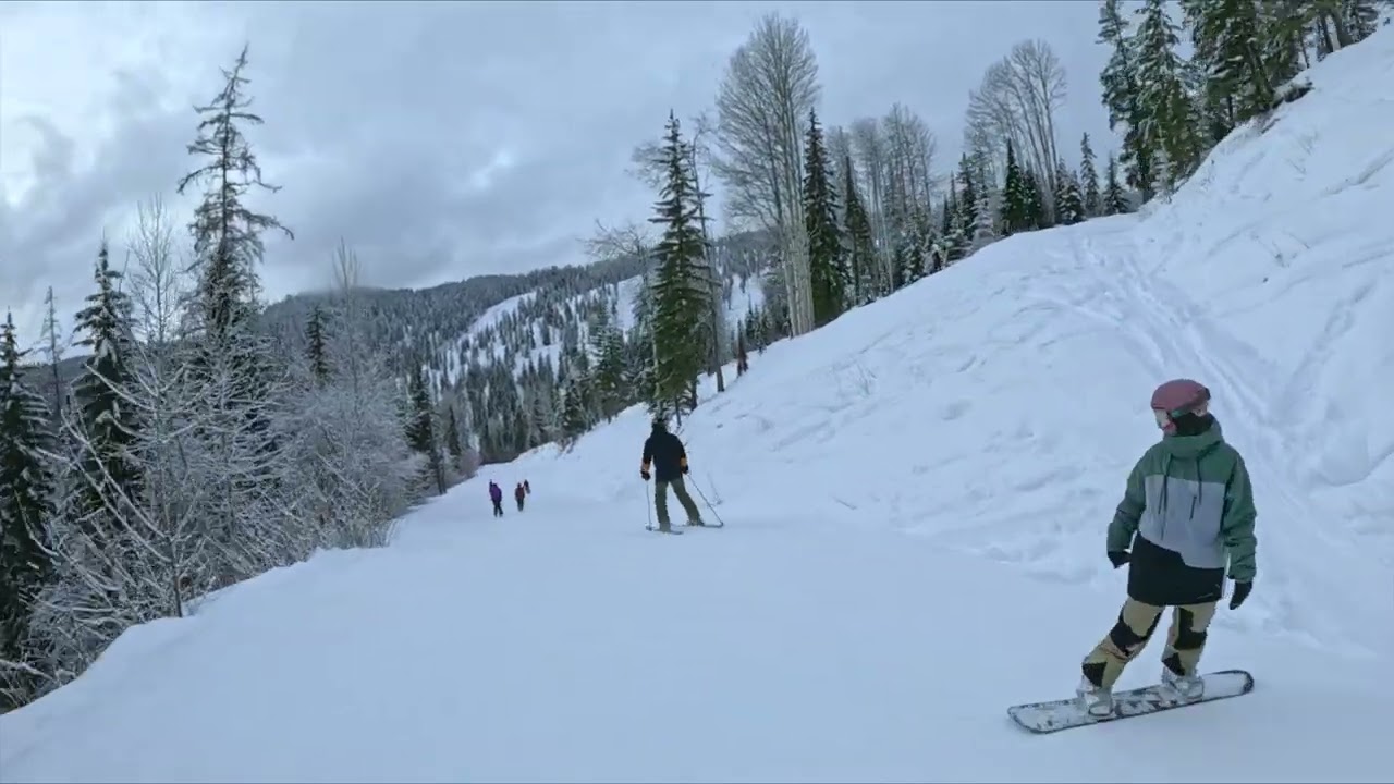 Silver star resort skiing - Green run + blue run