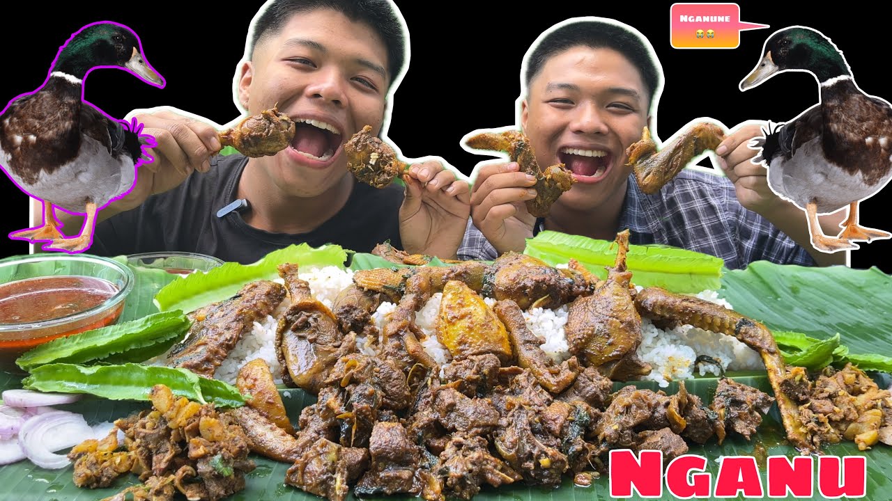 Manipuri Style Duck Curry Mukbang🔥🔥|| Nganu Thongba Mukbang 🤤😋