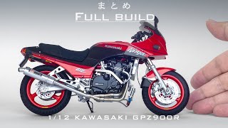 Building the AOSHIMA 1/12 Kawasaki GPZ900R Plastic Model