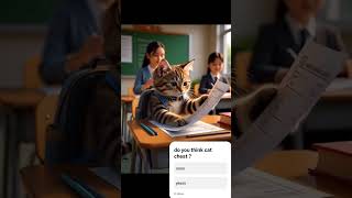 cat exams topper #trending #cat #viral #cutecat #catvideo #viral #shorts #class #catstory #aiart