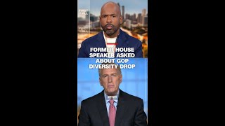 Former House Speaker asked about GOP diversity drop