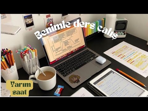 Video bitmeden masadan kalkmak yok! Benimle Yarım saat ders çalış 📚✍🏻